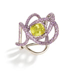 YELLOW & PURPLE KEPHI RING