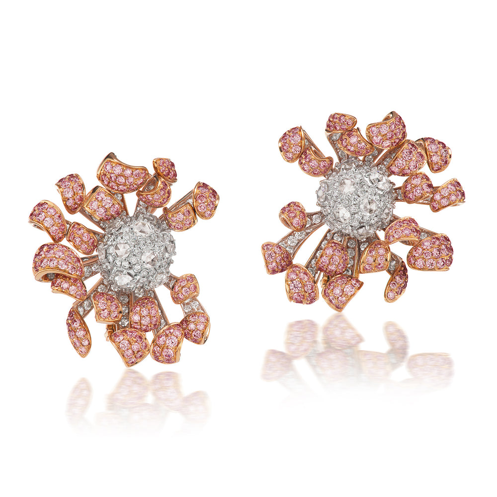 
                
                    Load image into Gallery viewer, PINK CHRYS EARRINGS
                
            