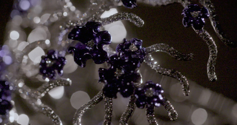 
                
                    Load and play video in Gallery viewer, Annali cuff in diamonds and tanzanite
                
            